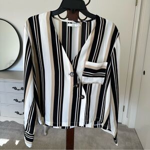 Lush Stripped Blouse